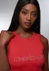 Rhinestone Logo Double Front Tank sold by Bebe