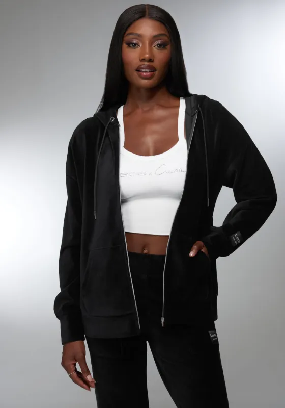 Micro Cord Hoodie sold by Bebe