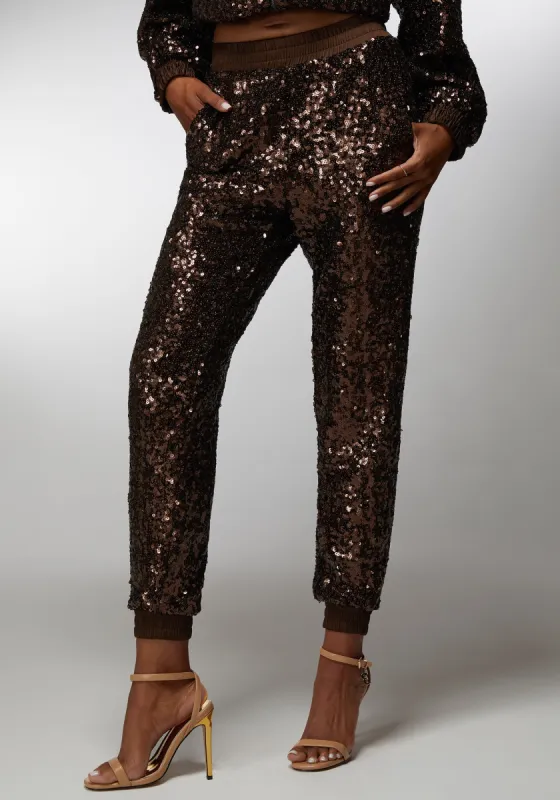 Sequin Jogger sold by Bebe