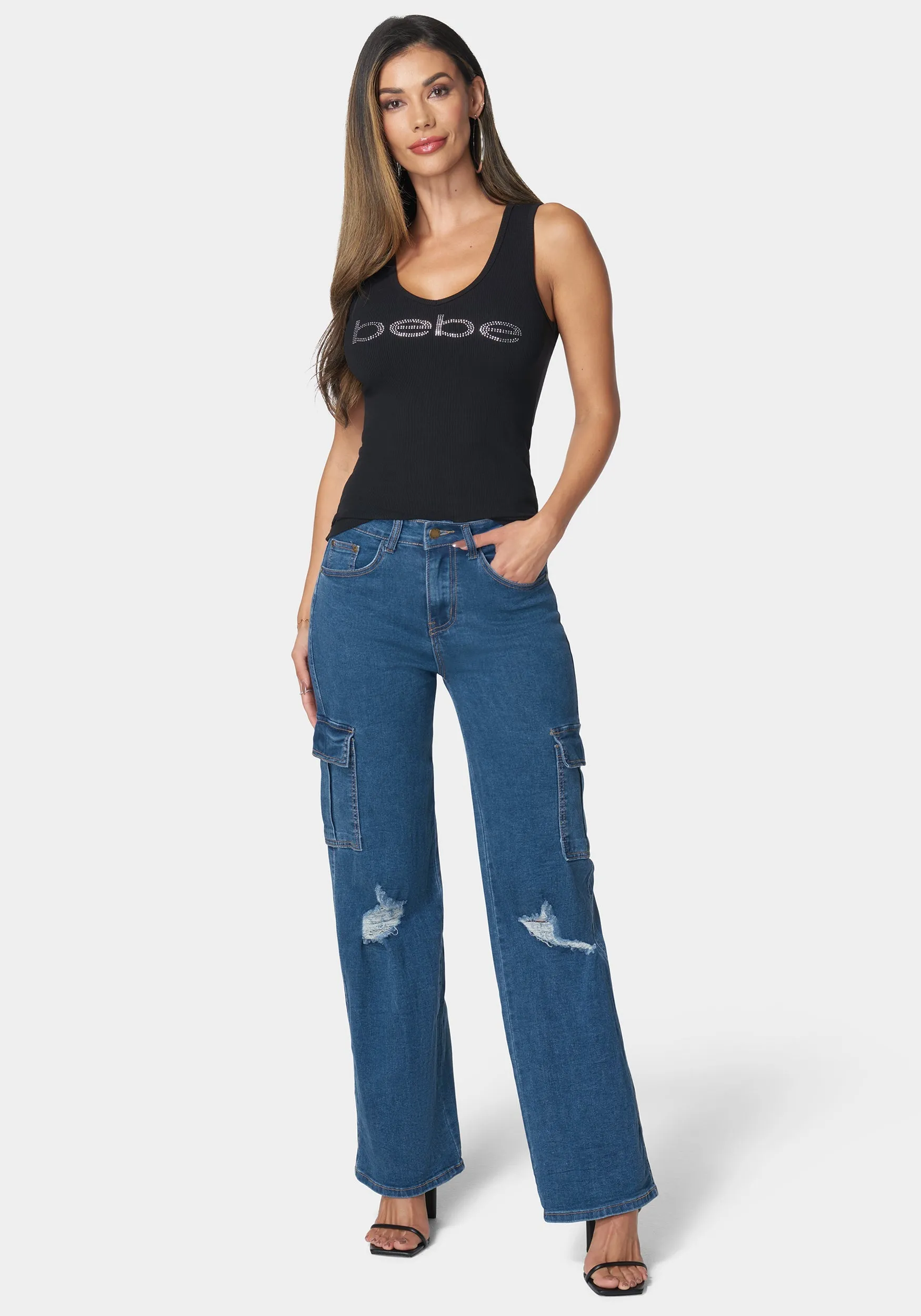 The Wide Leg Jean sold by Bebe product image thumbnail 2