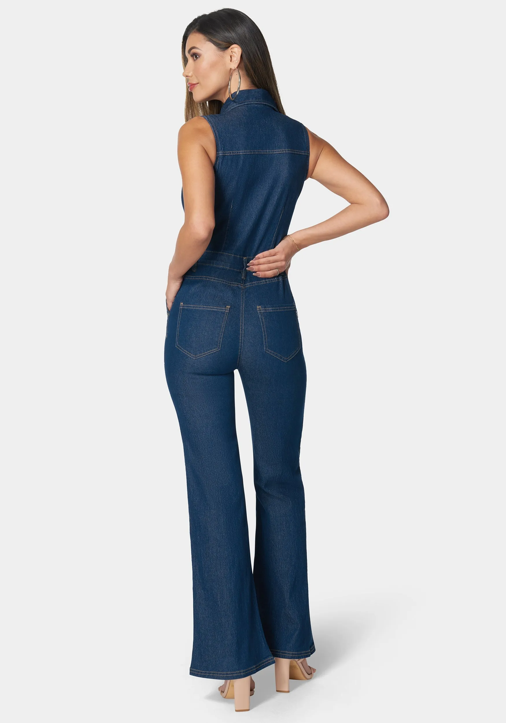The Feminine Utility Jumpsuit sold by Bebe product image thumbnail 3