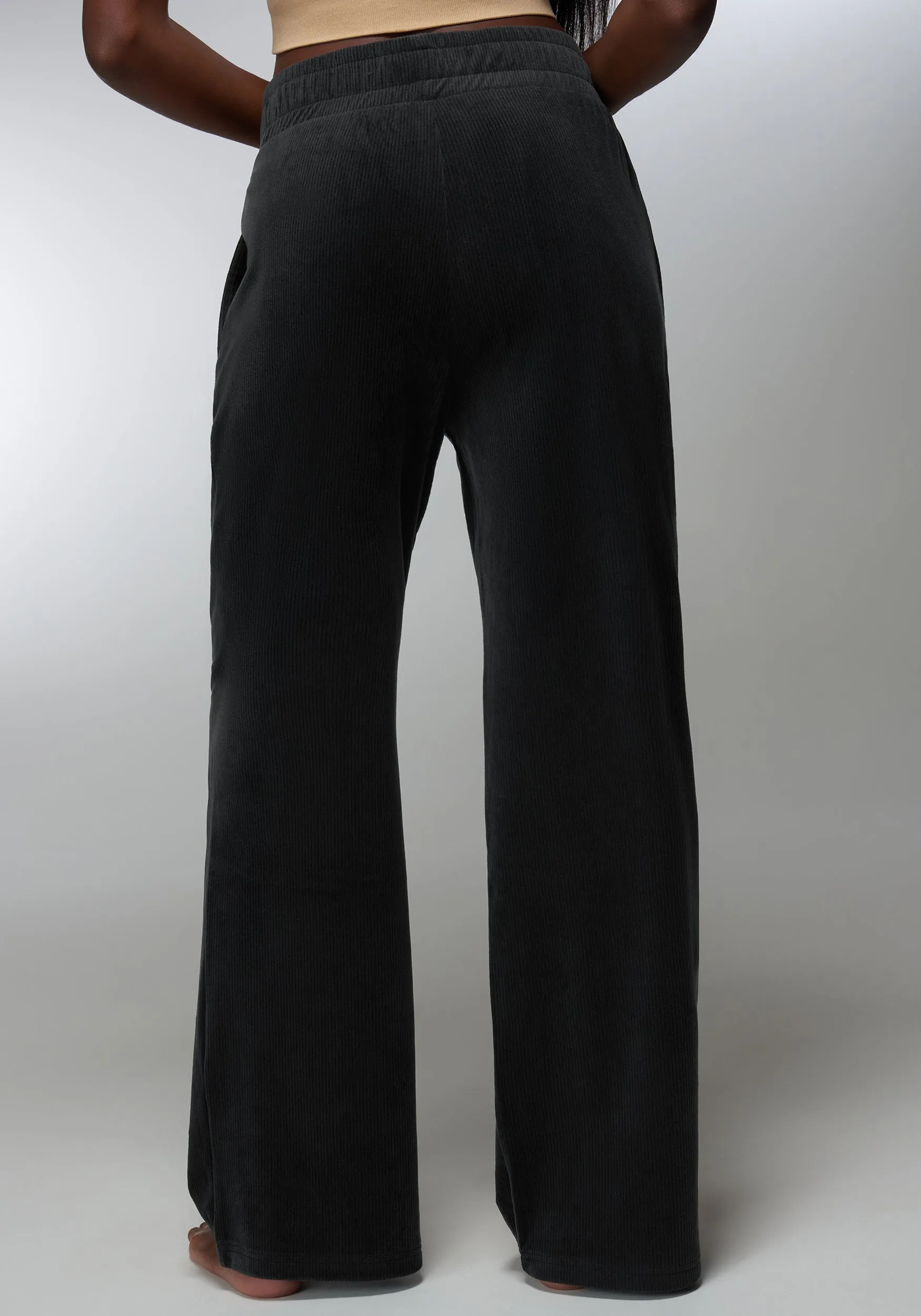Velour Corded Wide Leg Pant sold by Bebe product image thumbnail 3