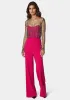 Studded Pearl Top And Palazzo Leg Jumpsuit sold by Bebe