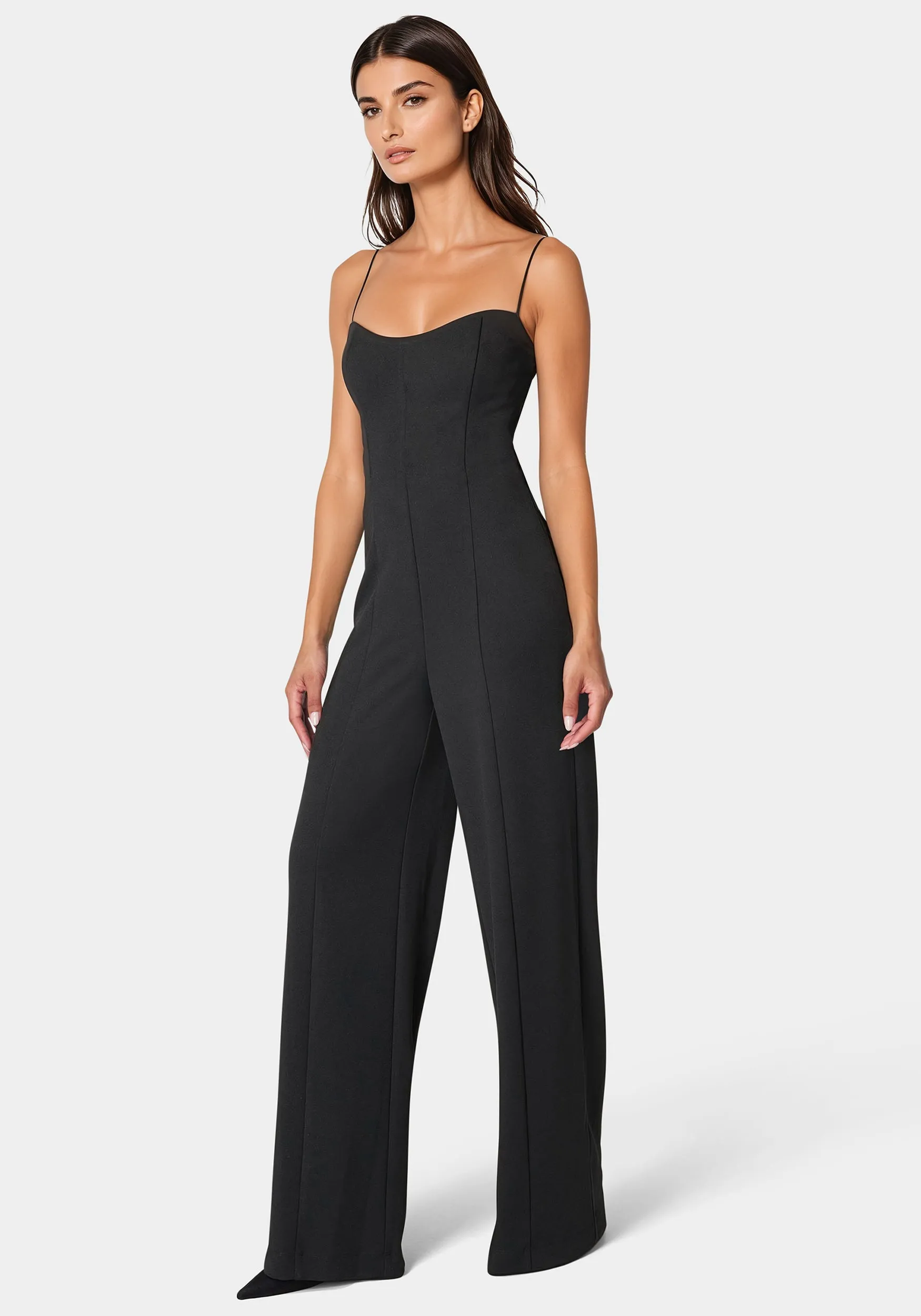 Studded Pearl Top And Palazzo Leg Jumpsuit sold by Bebe product image thumbnail 2