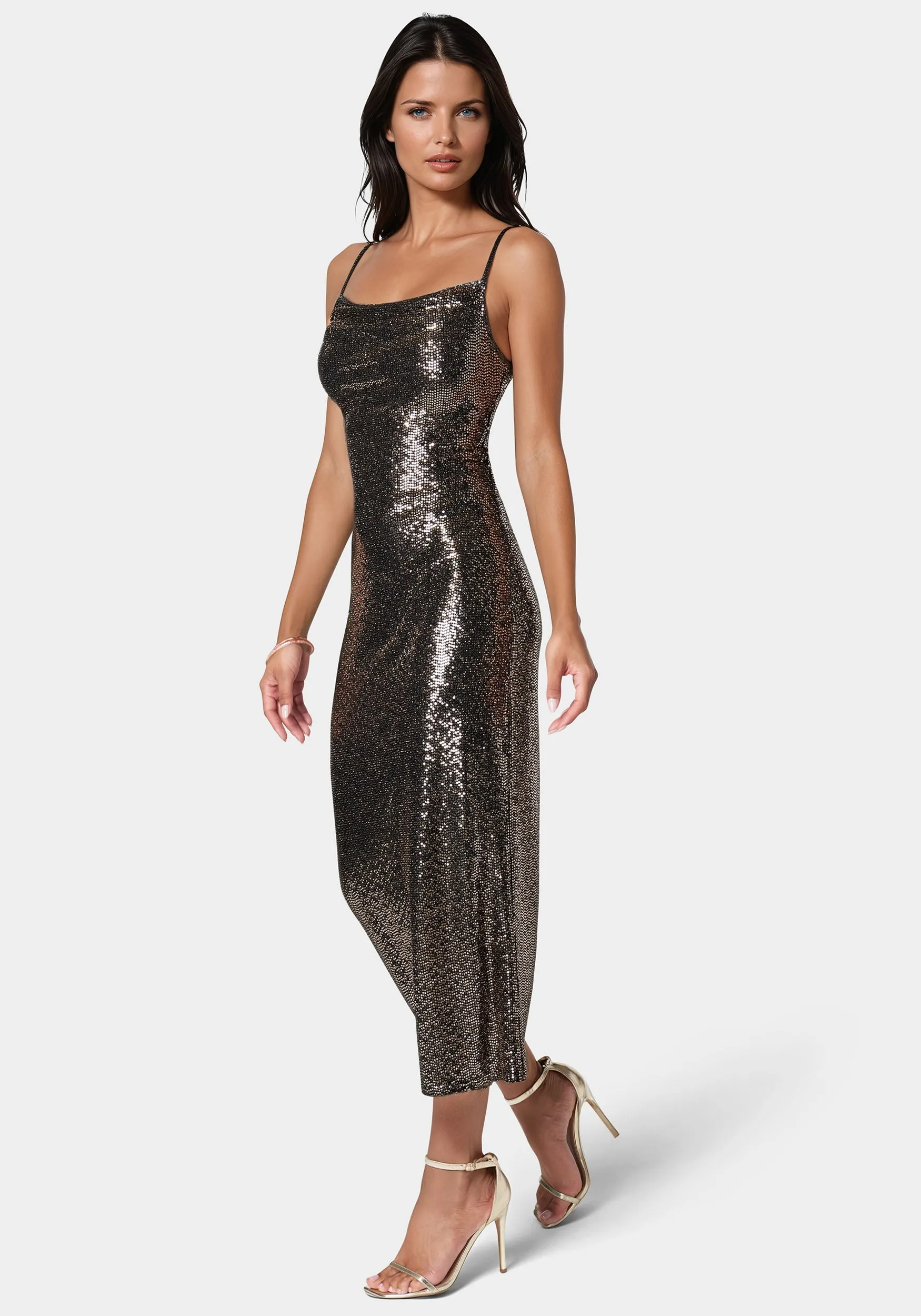 Ombre Sequin Maxi Slip Dress sold by Bebe product image thumbnail 2
