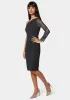 Beaded One Shoulder Midi Dress sold by Bebe