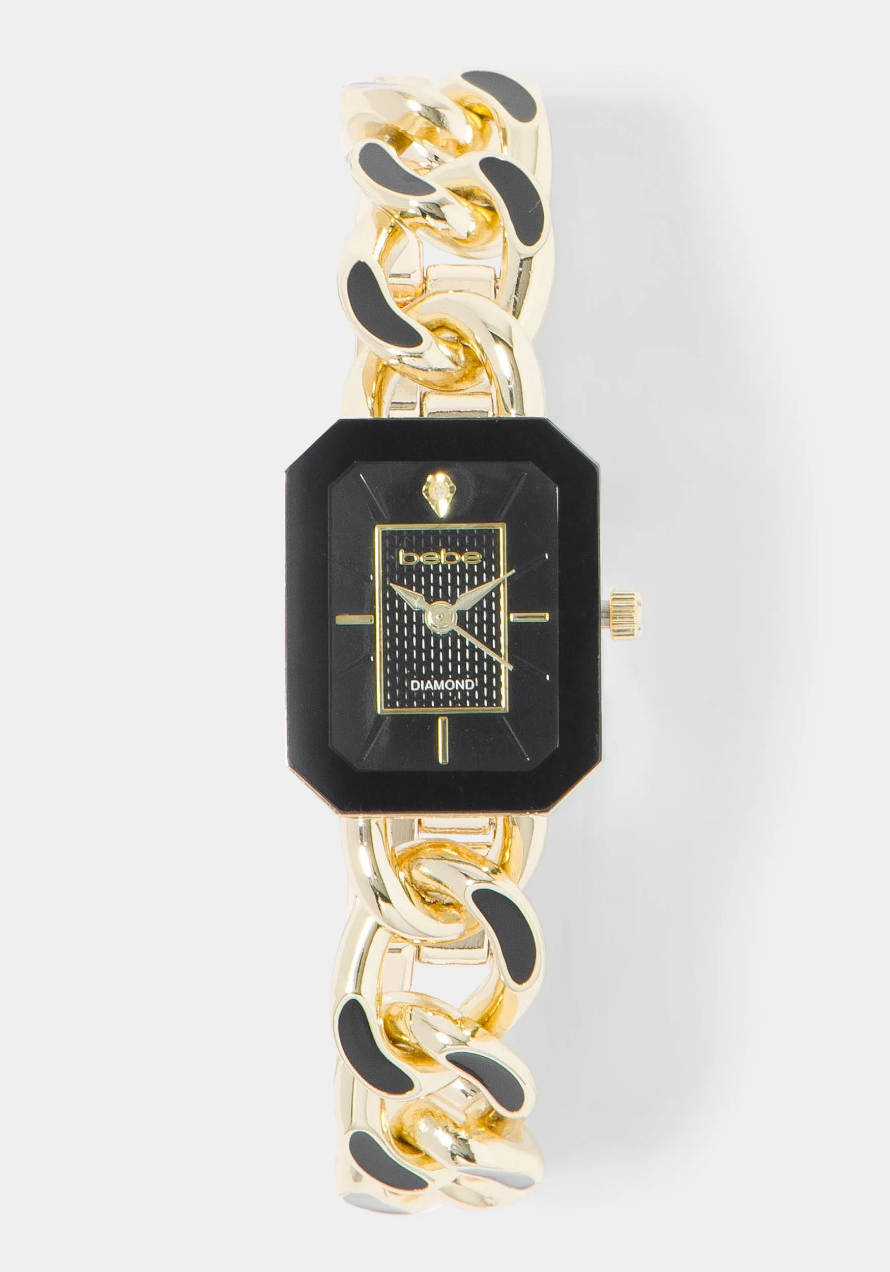 Diamond Dial Watch Necklace And Earring Set sold by Bebe