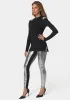 Satin Elastic Waistband Sequin Legging sold by Bebe