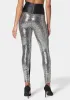 Satin Elastic Waistband Sequin Legging sold by Bebe