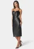 Faux Leather Midi Dress sold by Bebe