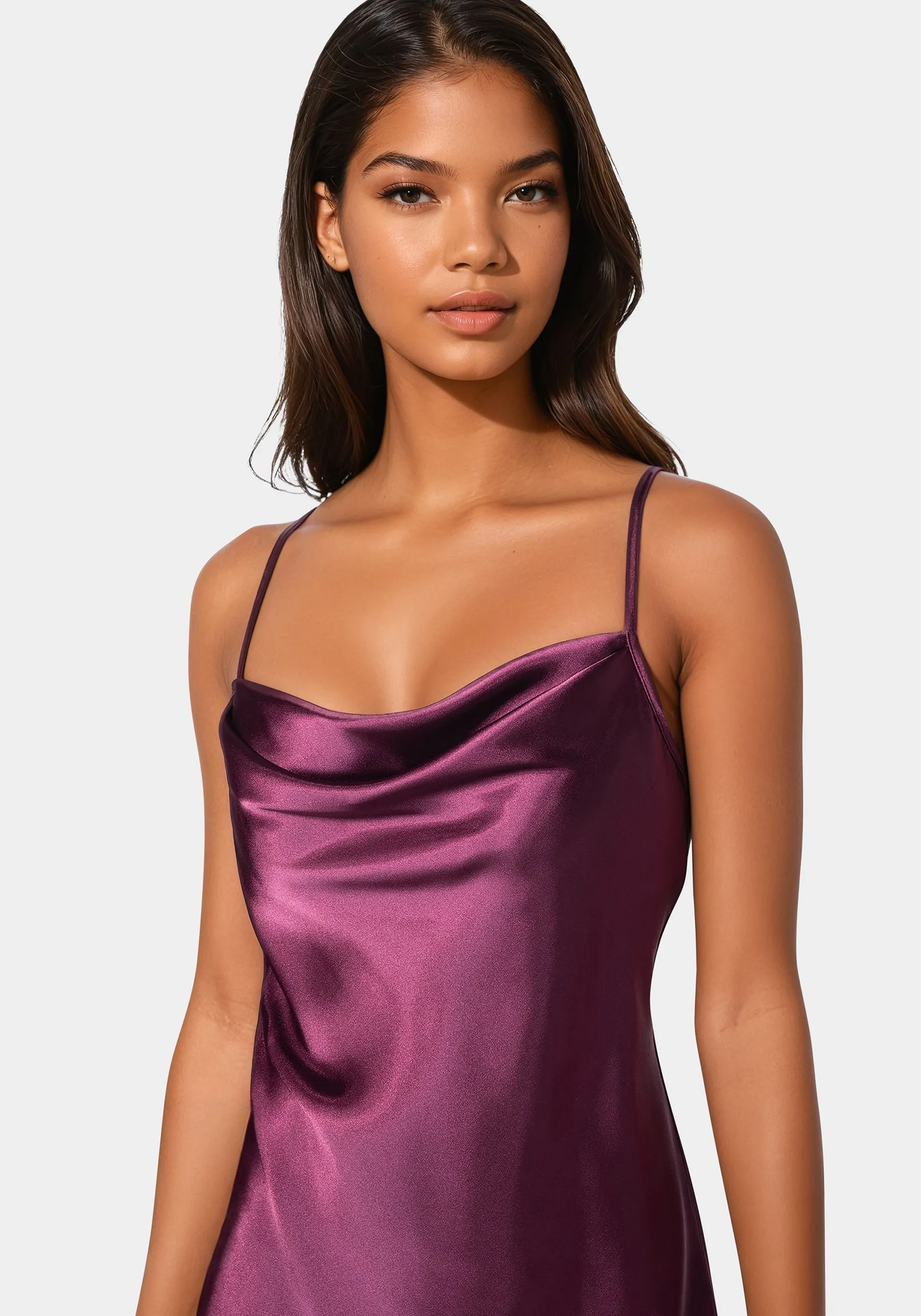 Satin Midi Slip Dress sold by Bebe product image thumbnail 4