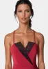 Tuxedo Lace Combo Ultra Wide Leg Jumpsuit sold by Bebe