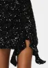 Mini Sequin Ruffle Slit Skort sold by Bebe
