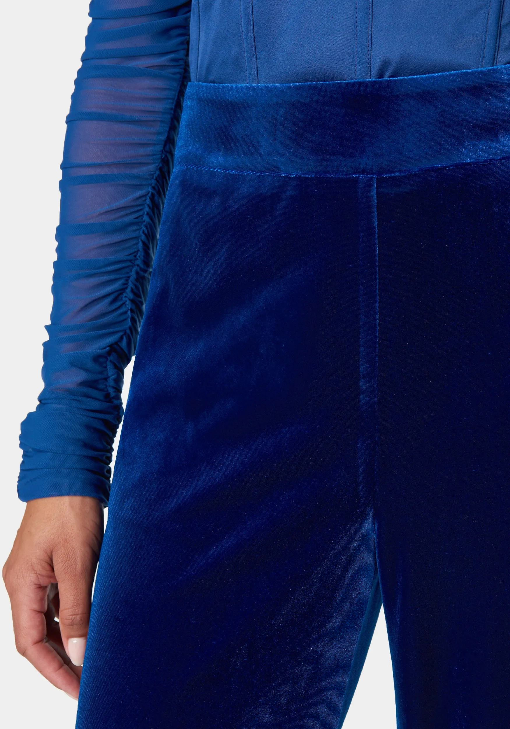 High Waist Velour Wide Leg Pant sold by Bebe product image thumbnail 4