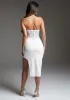 bebe Corset Midi Dress Embellished With Crystals by Swarovski sold by Bebe