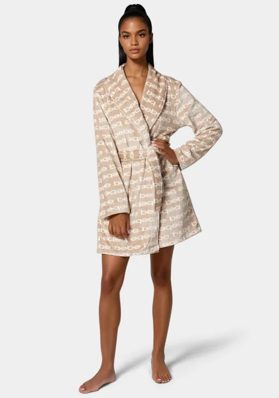 Printed Plush Robe sold by Bebe