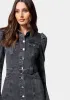 Puff Sleeve Button Down Denim Dress sold by Bebe