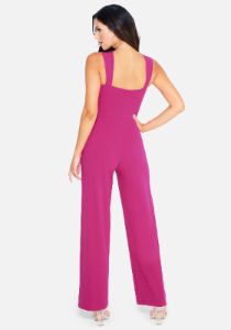 Keyhole Halter Neck Jumpsuit sold by Bebe
