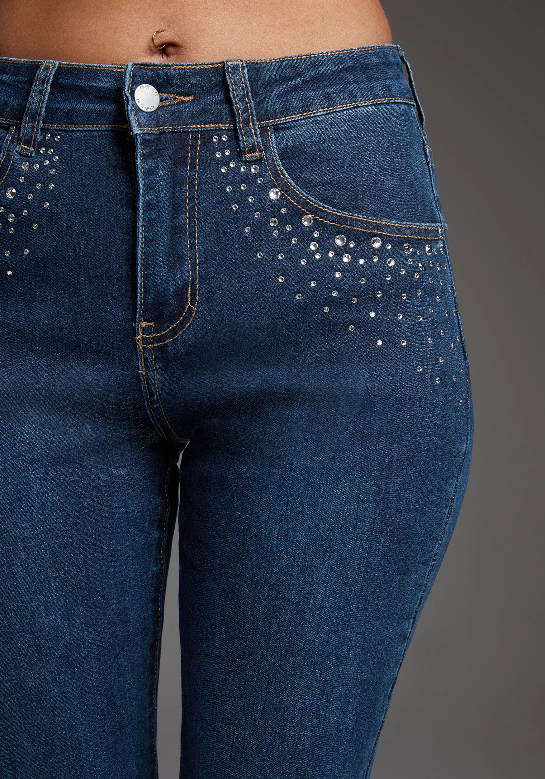bebe Slim Jean Embellished With Crystals by Swarovski sold by Bebe product image thumbnail 4