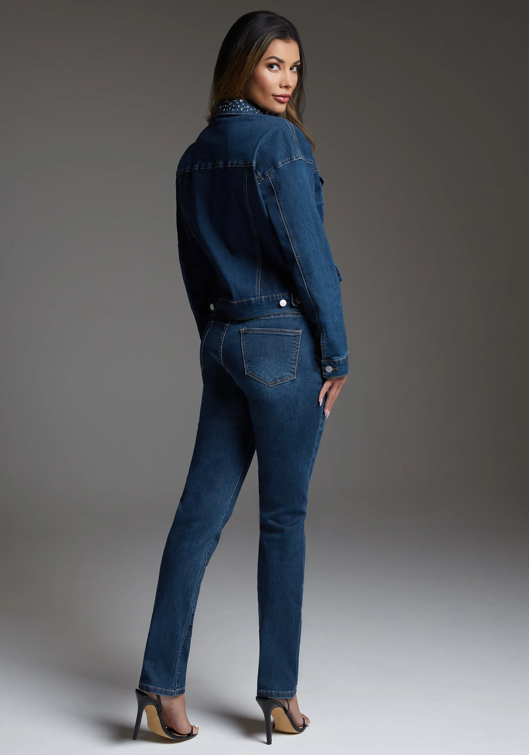 bebe Slim Jean Embellished With Crystals by Swarovski sold by Bebe product image thumbnail 3