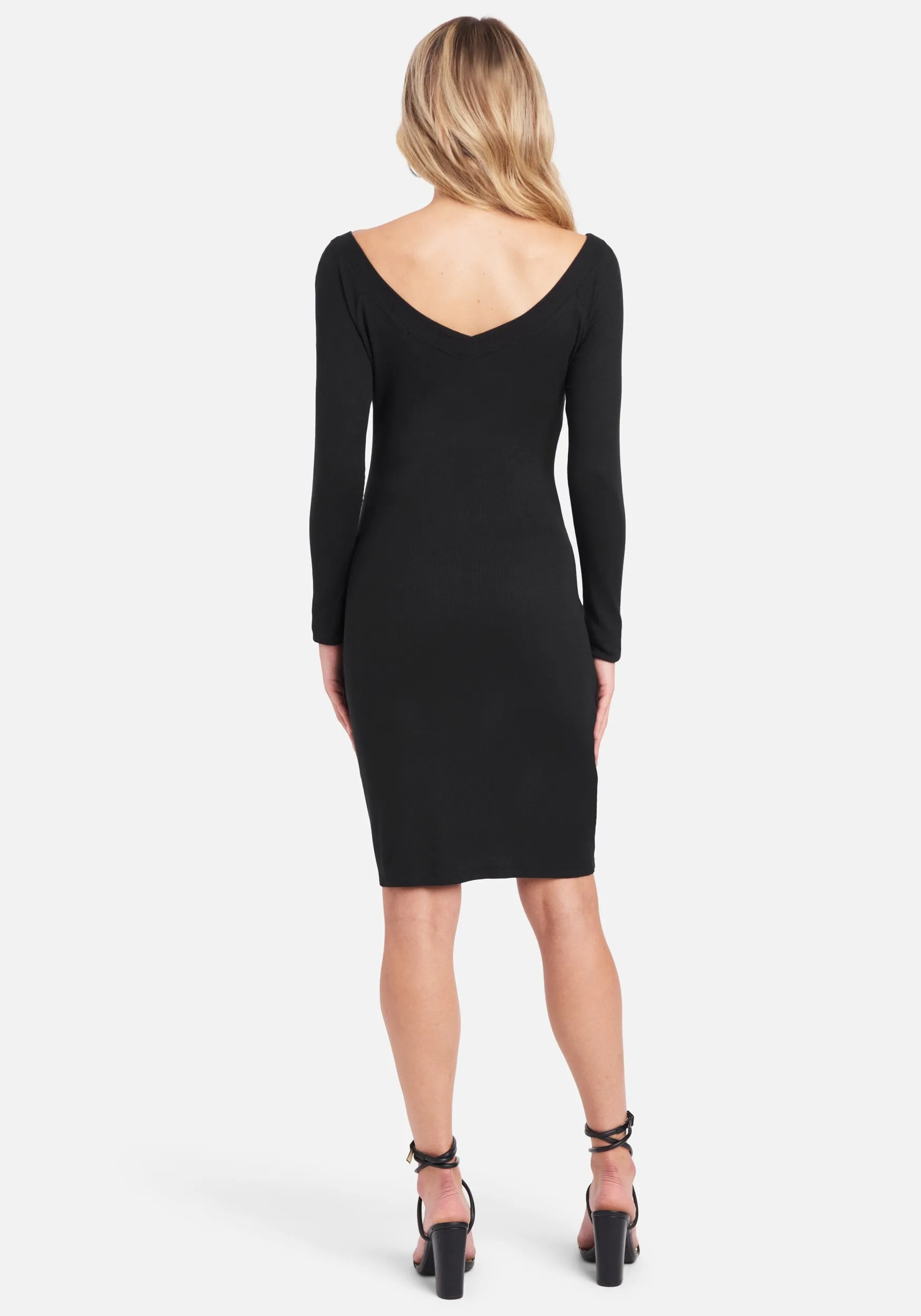 Long Sleeve Logo Dress sold by Bebe product image thumbnail 3