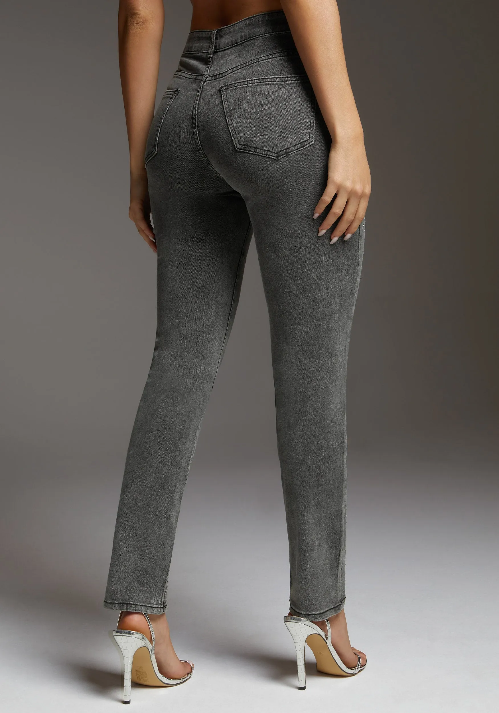 The Skinny With Rhinestone Details sold by Bebe product image thumbnail 3