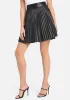 Vegan Leather Pleated Side Snap Skirt sold by Bebe