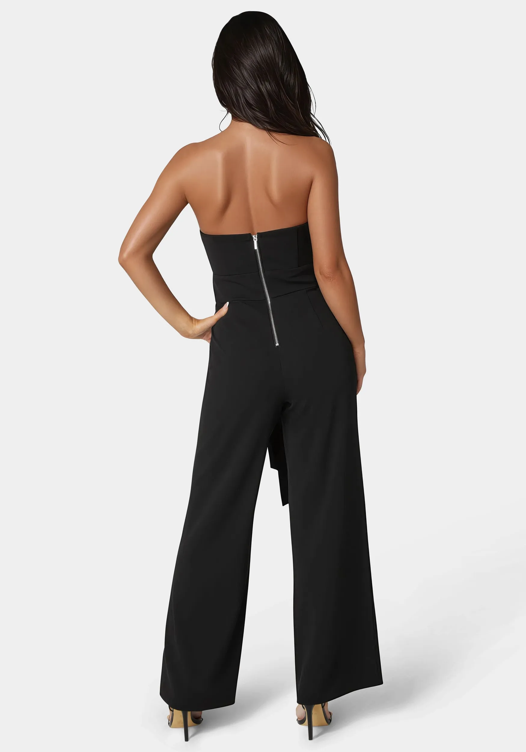 Strapless Feather Jumpsuit sold by Bebe product image thumbnail 3