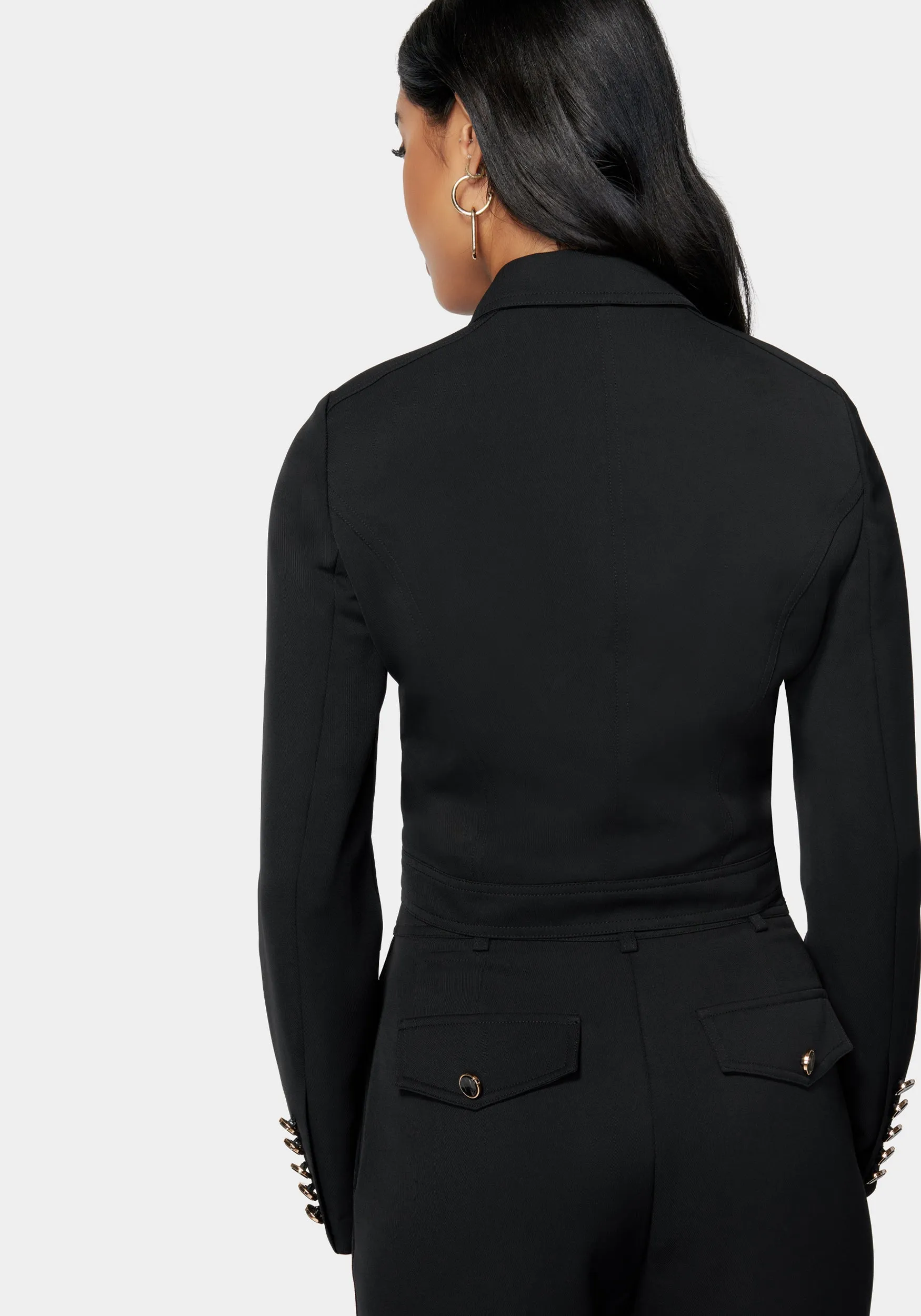 Tailored Twill Jacket sold by Bebe product image thumbnail 3