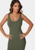 V Neck Rib Tank Maxi Dress sold by Bebe