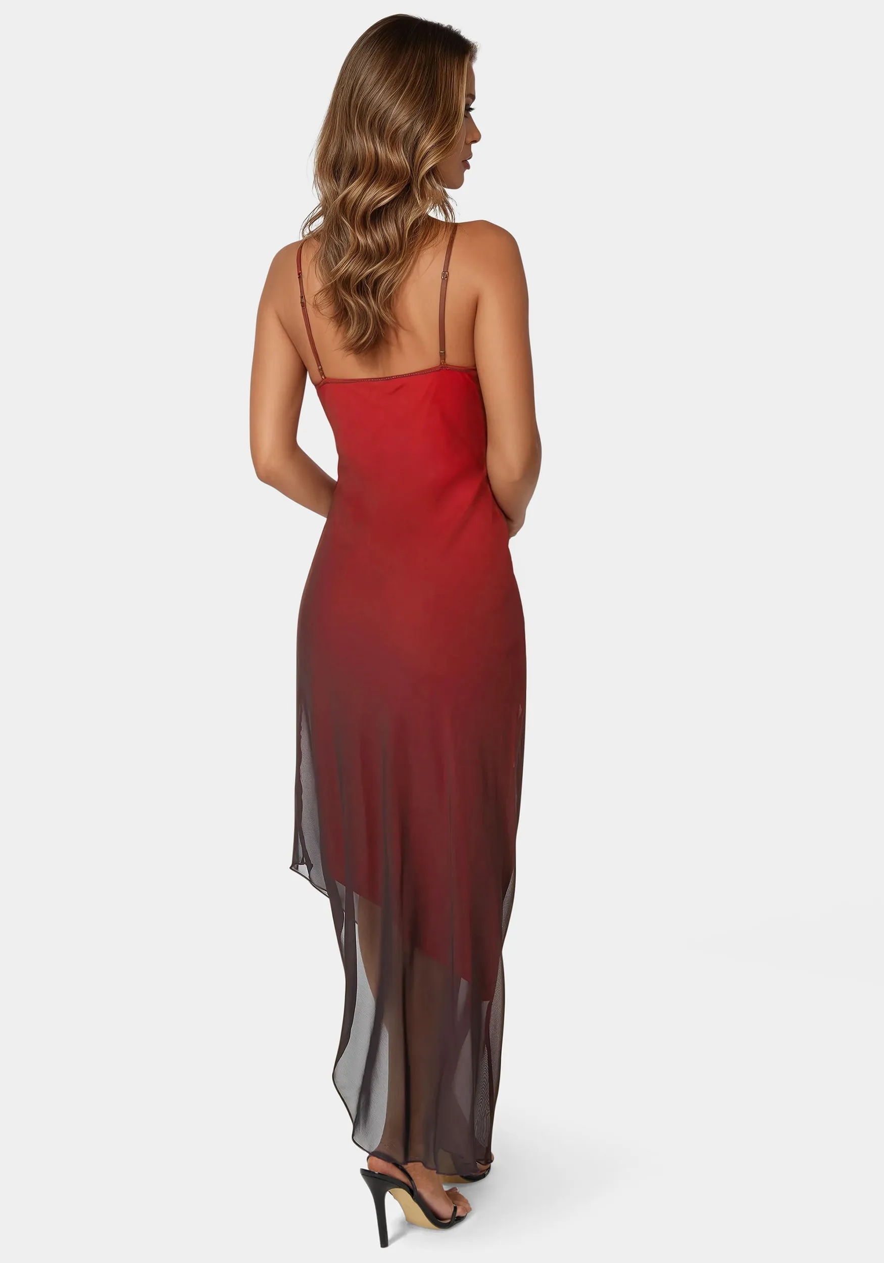 Ombre Chiffon Cowl Dress sold by Bebe product image thumbnail 3