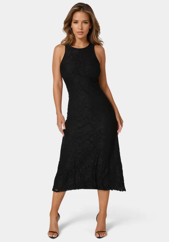 A Line Lace Midi Dress sold by Bebe