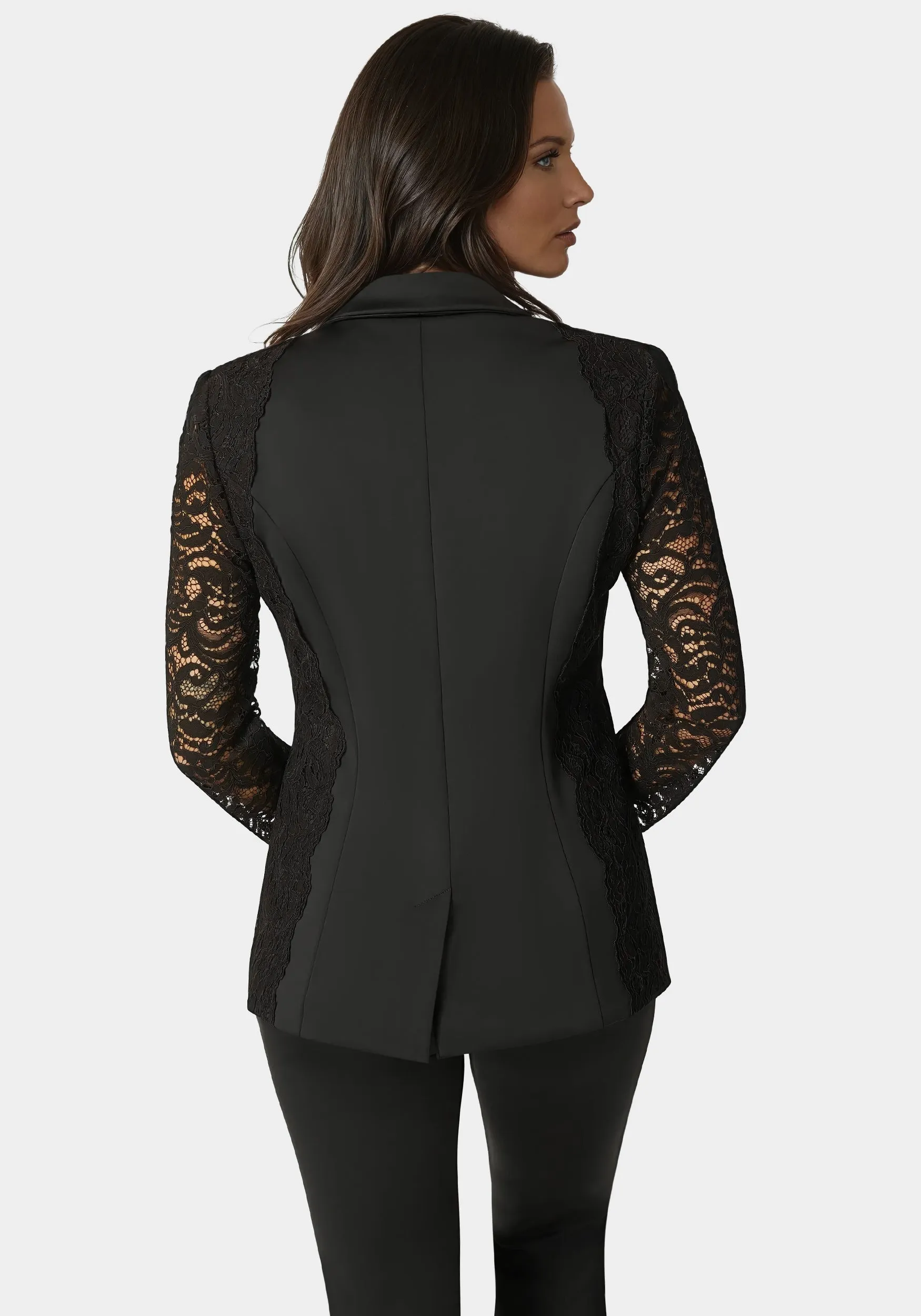 Scuba Tailored Lace Blazer sold by Bebe product image thumbnail 3