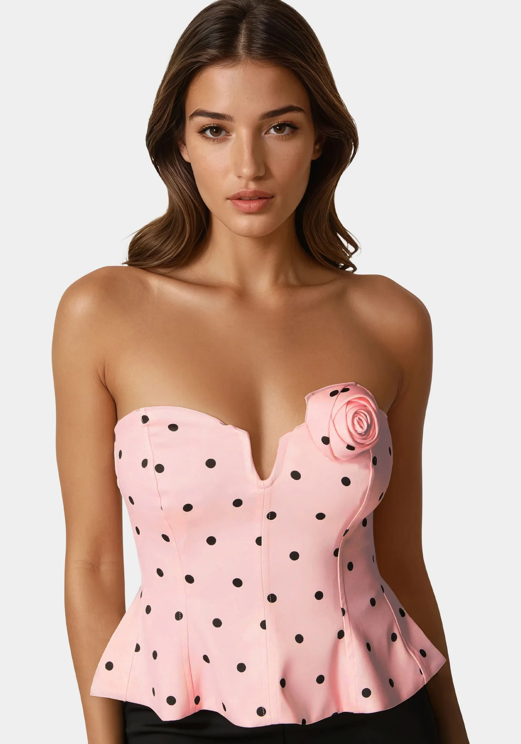 Rosette Satin Corset sold by Bebe product image thumbnail 4