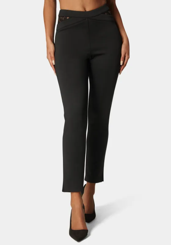 Scuba High Waist Slim Leg Pant sold by Bebe