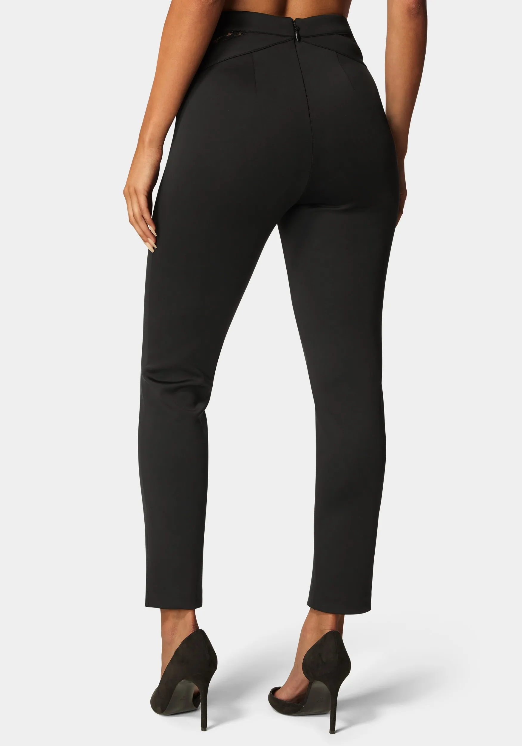 Scuba High Waist Slim Leg Pant sold by Bebe product image thumbnail 3
