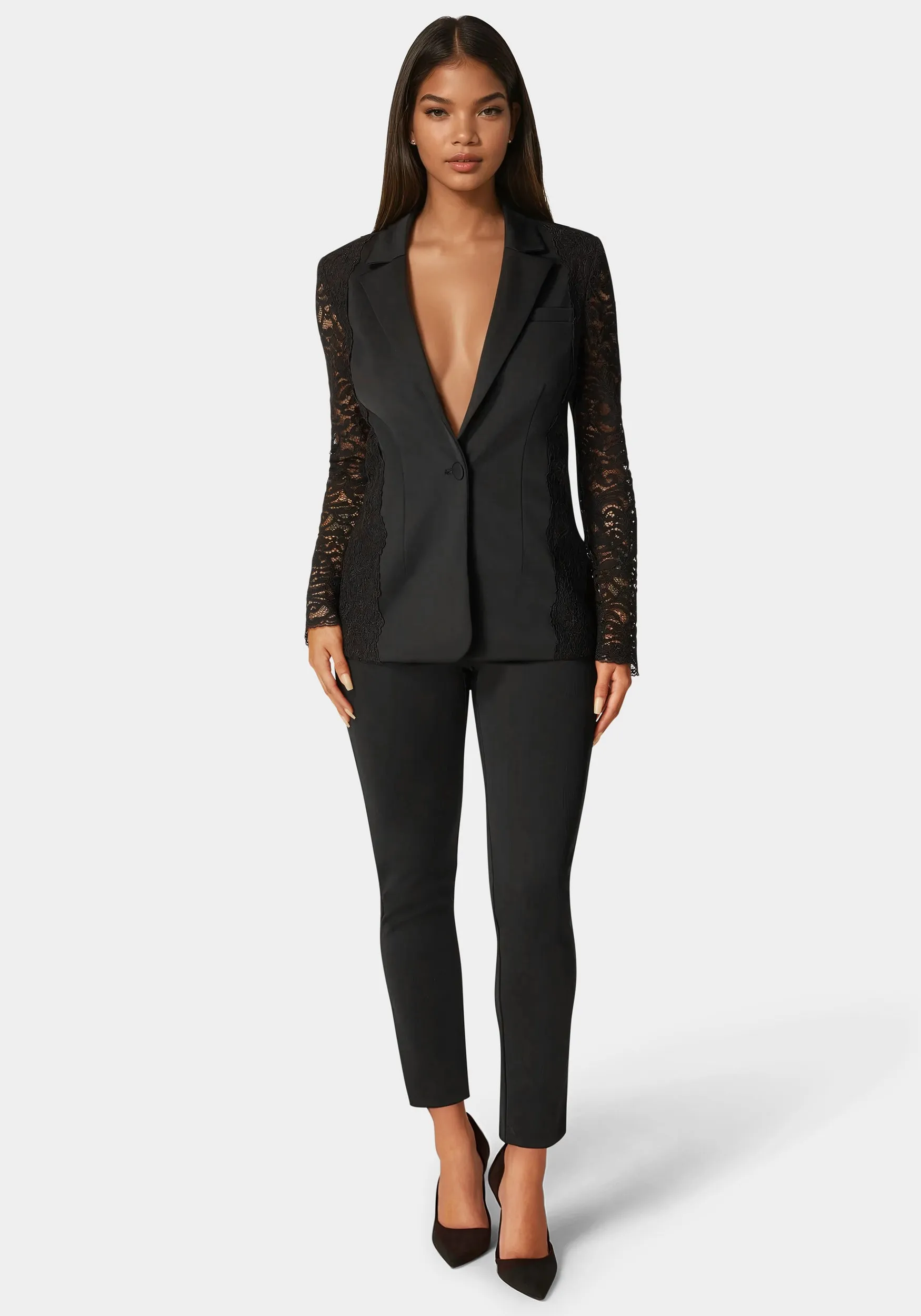 Scuba High Waist Slim Leg Pant sold by Bebe product image thumbnail 2