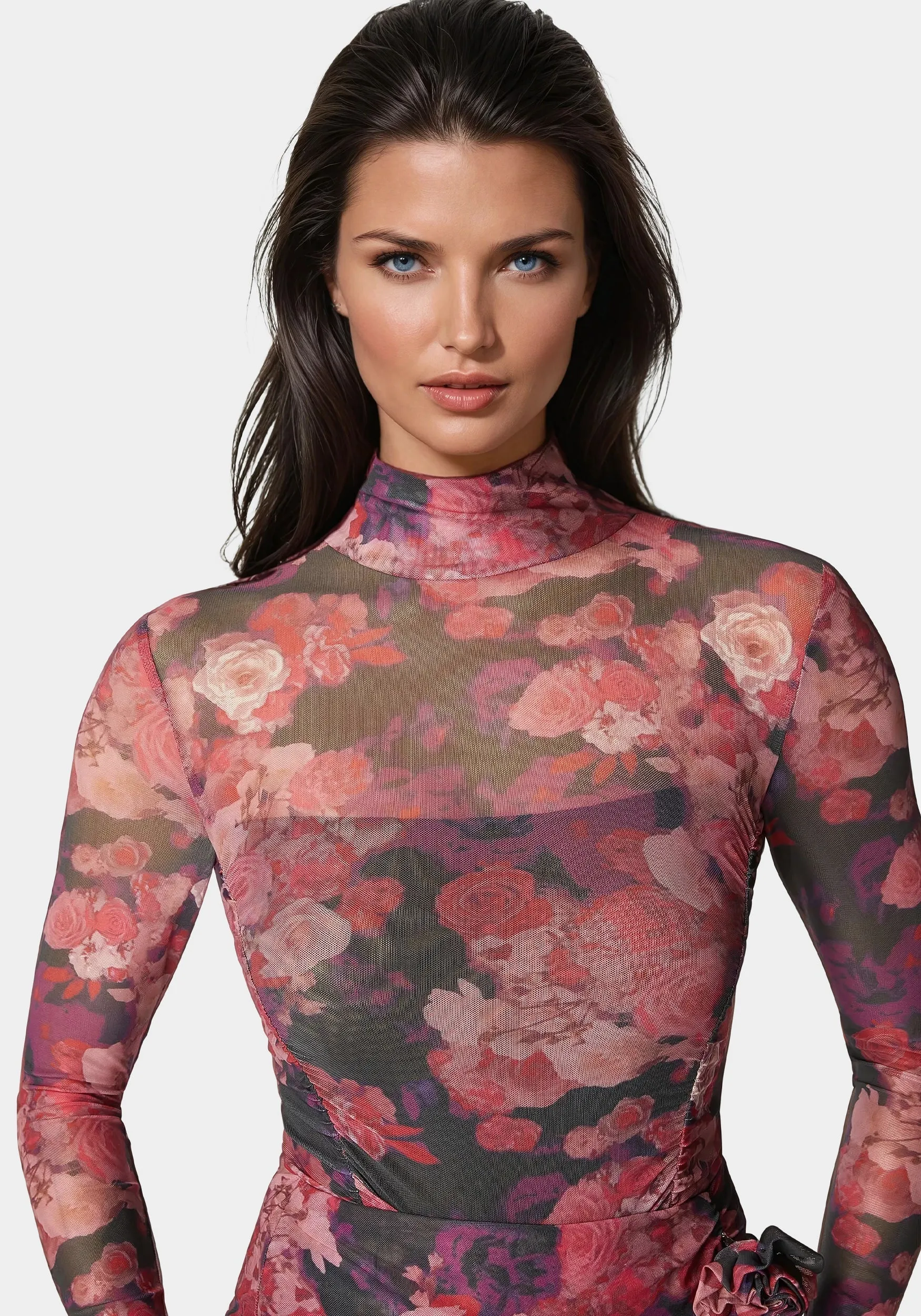 Floral Mesh Bodysuit sold by Bebe product image thumbnail 4