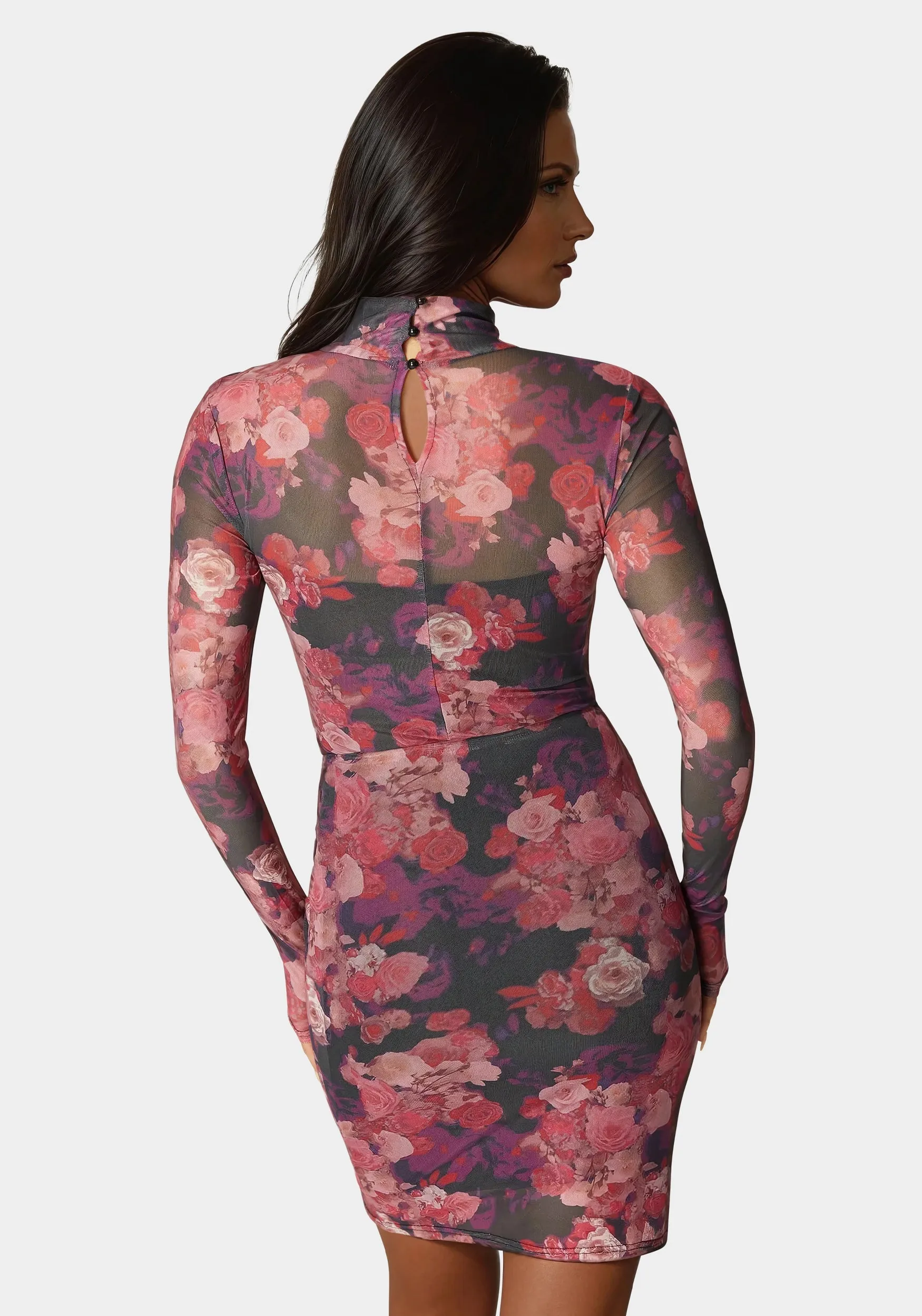 Floral Mesh Bodysuit sold by Bebe product image thumbnail 3