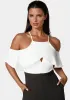 Cold Shoulder Palazzo Leg Jumpsuit sold by Bebe