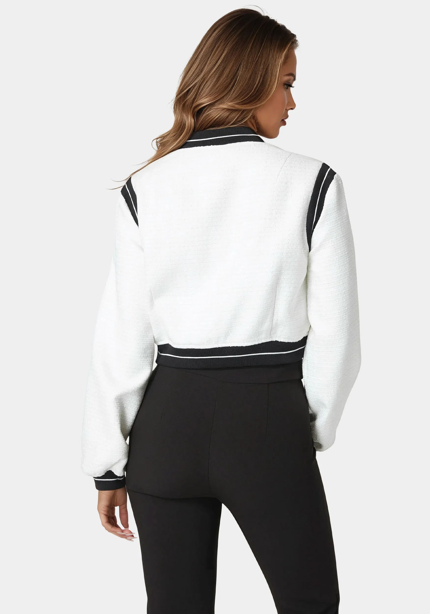 Textured Bomber Jacket sold by Bebe product image thumbnail 3