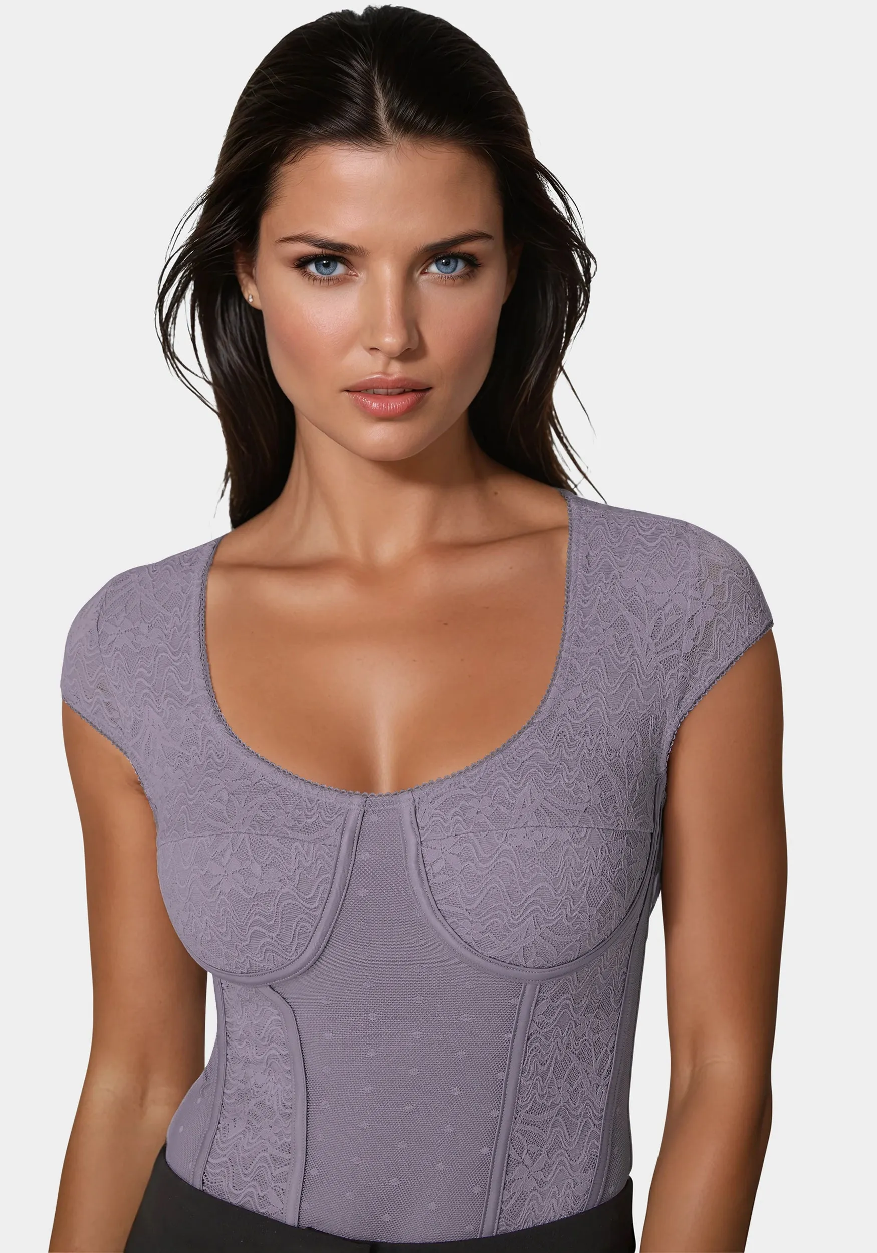 Swiss Dot Lace Bodysuit sold by Bebe product image thumbnail 4