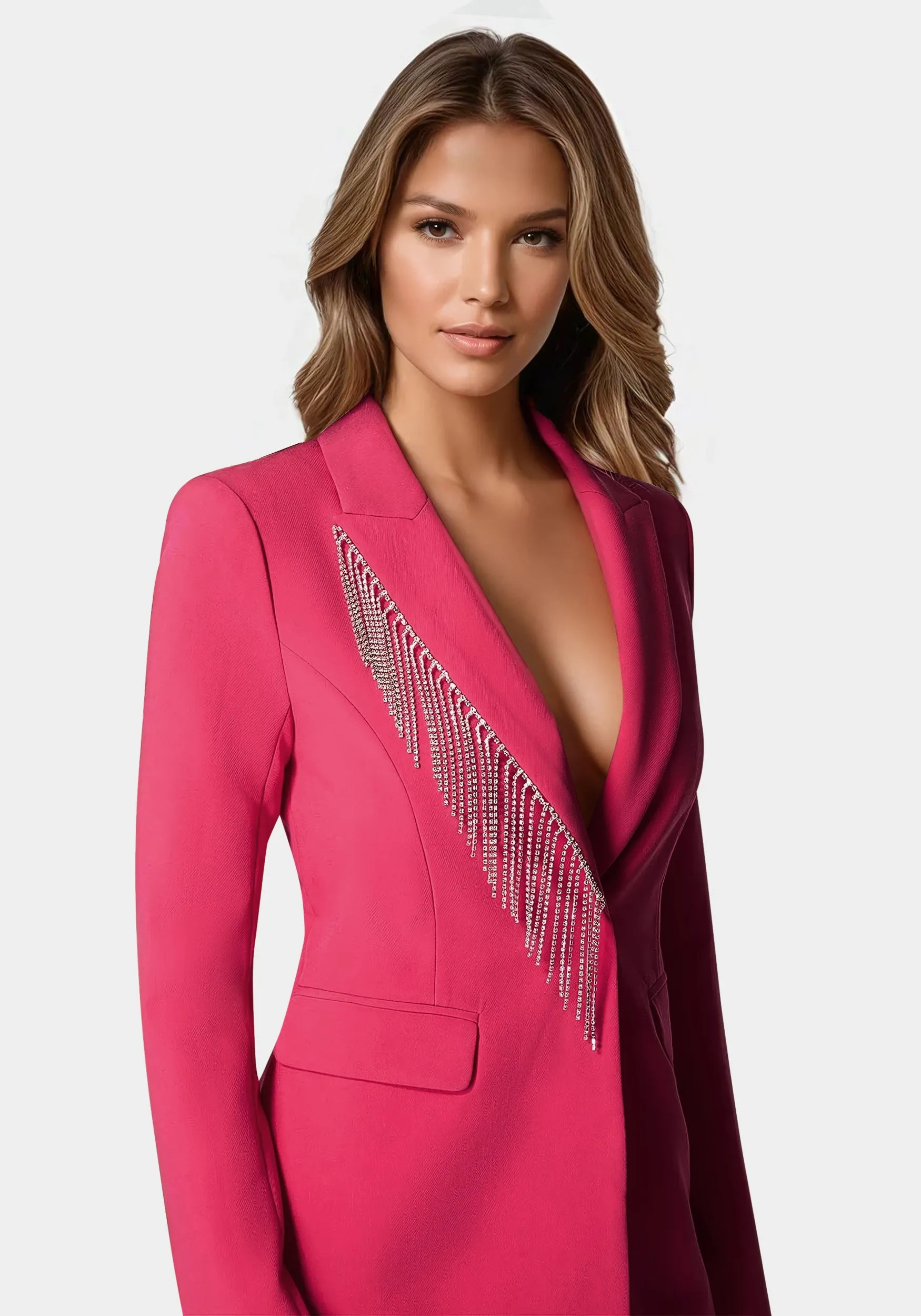 Rhinestone Fringe Tailored Blazer sold by Bebe product image thumbnail 4