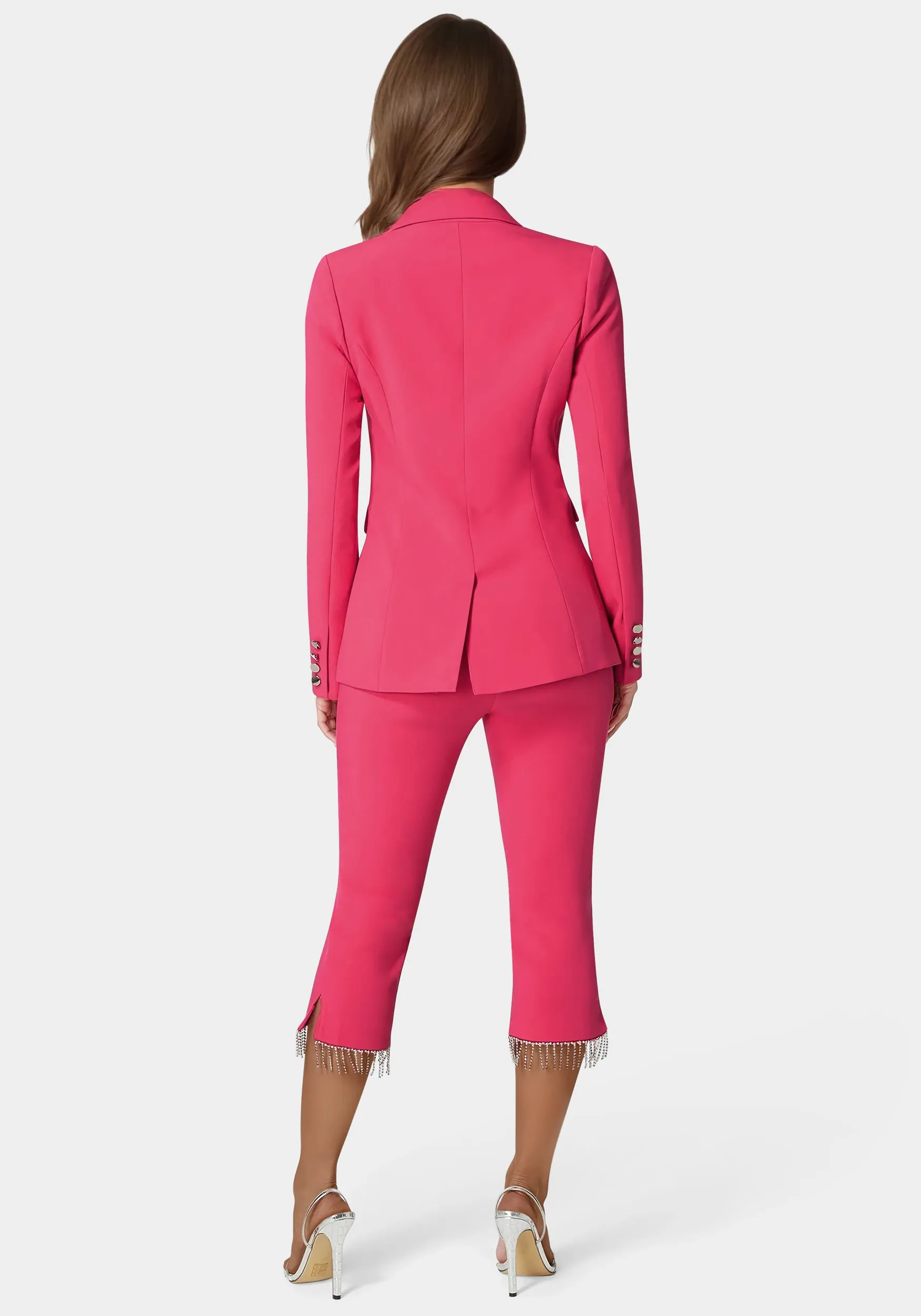 Mid Waist Rhinestone Fringe Capri sold by Bebe product image thumbnail 3