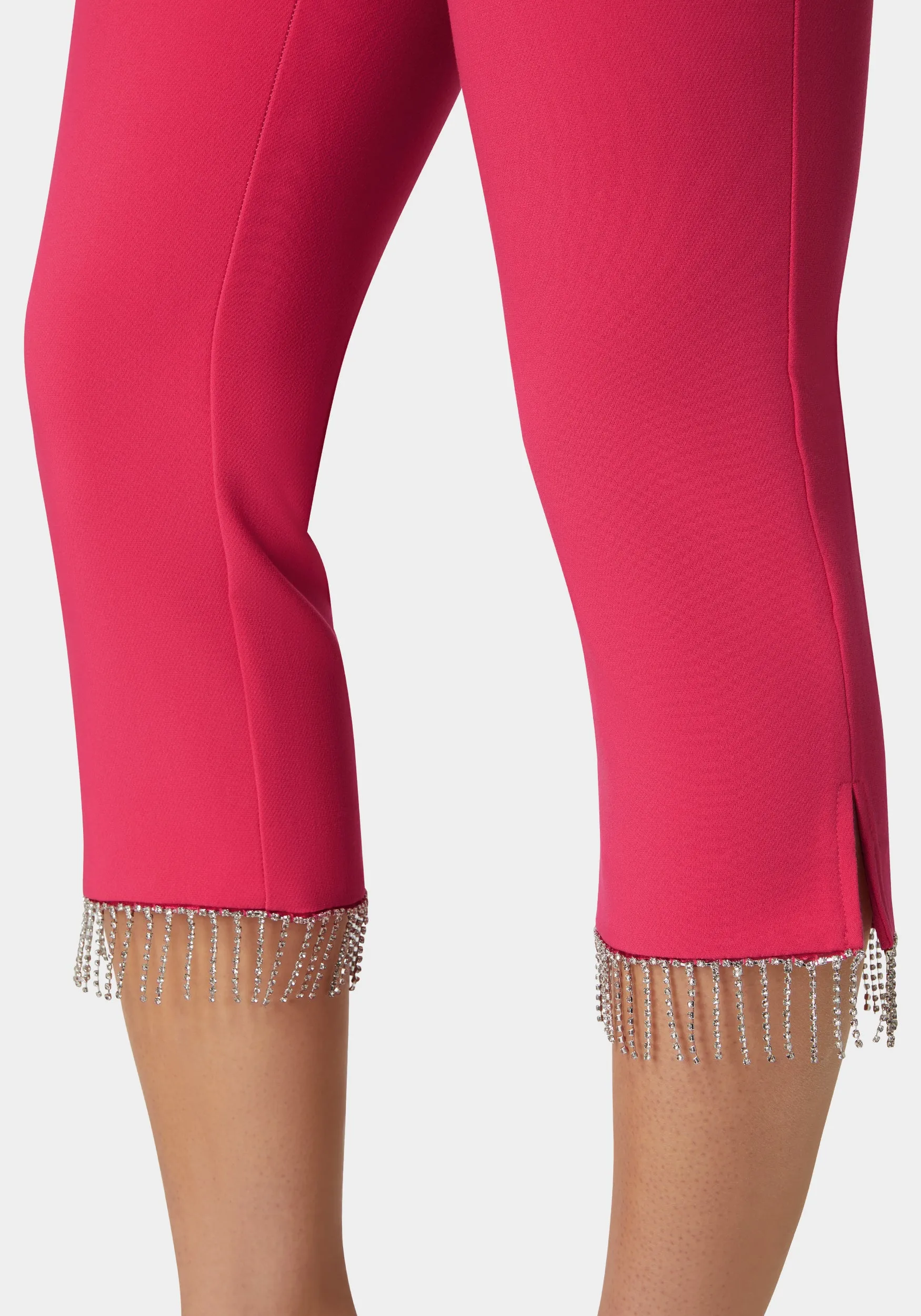 Mid Waist Rhinestone Fringe Capri sold by Bebe product image thumbnail 4