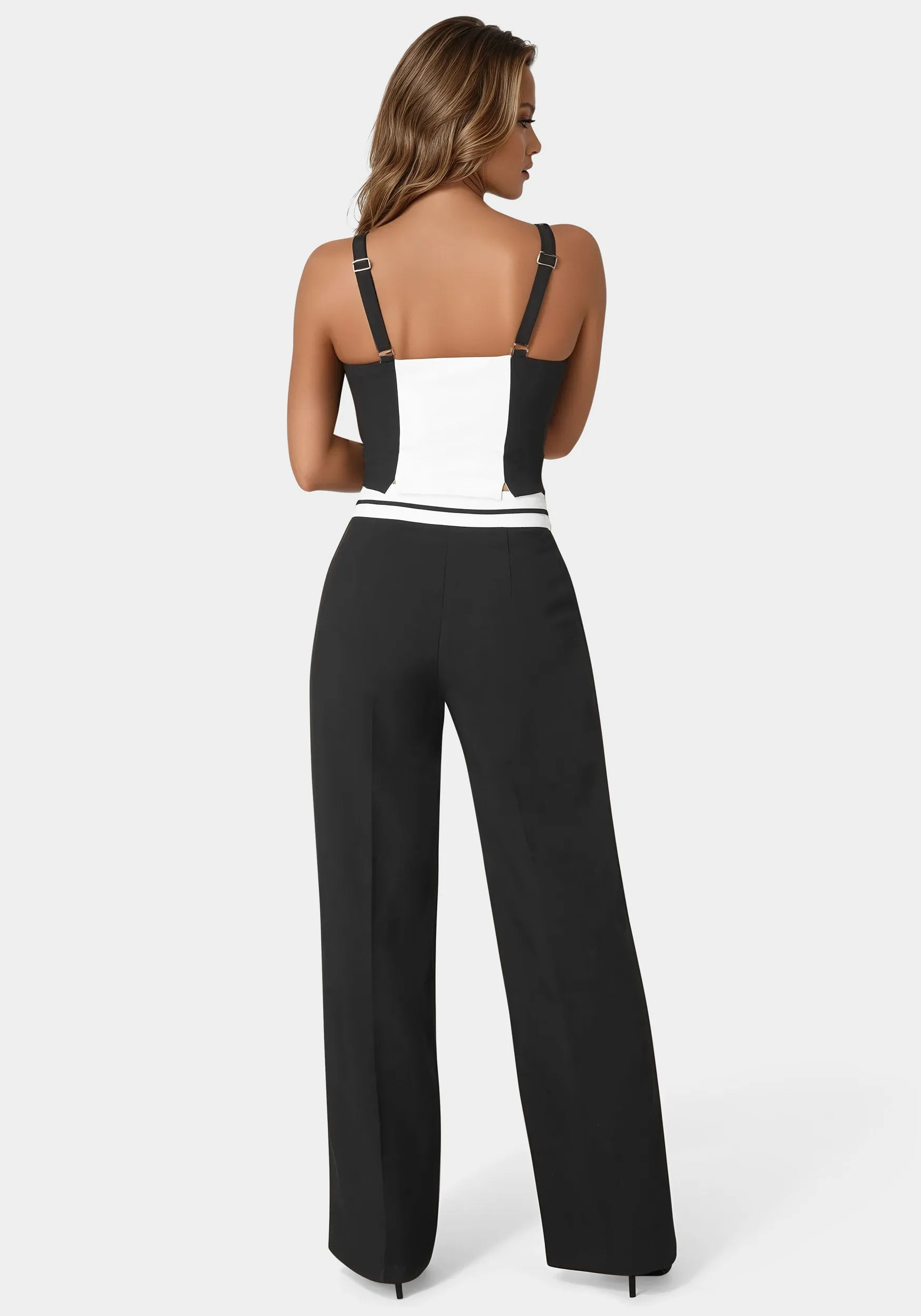 High Waist Palazzo Leg Pant sold by Bebe product image thumbnail 3
