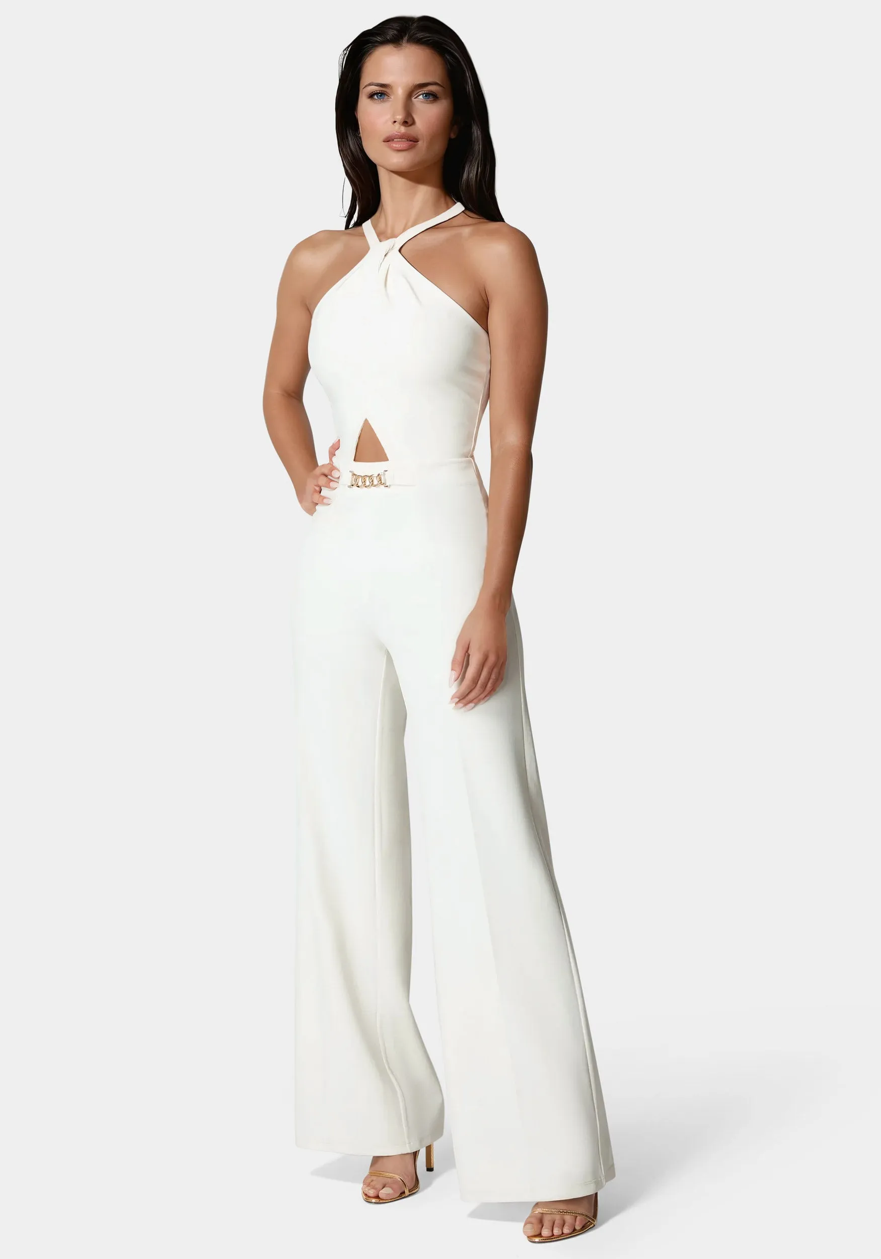 Halter Palazzo Leg Jumpsuit sold by Bebe product image thumbnail 2