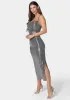 Cowl Neck Shimmer Maxi Dress sold by Bebe
