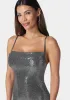Cowl Neck Shimmer Maxi Dress sold by Bebe
