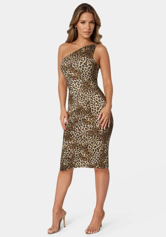 One Shoulder Midi With Gold Trim made by Jump